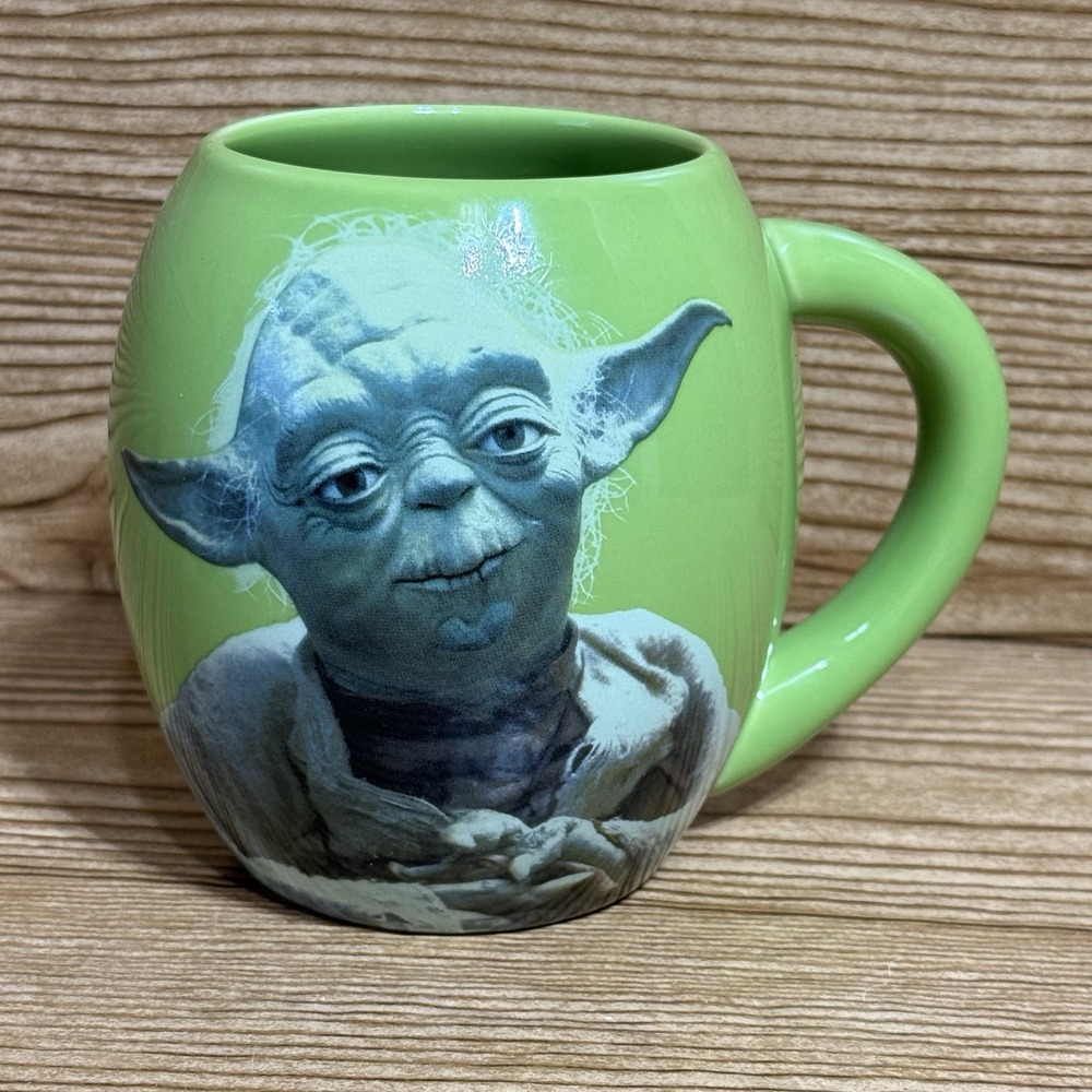 STAR WARS YODA Coffee Mug Tea Cup MAY THE FORCE‎ BE WITH YOU 2104 Lucasfilm 18oz